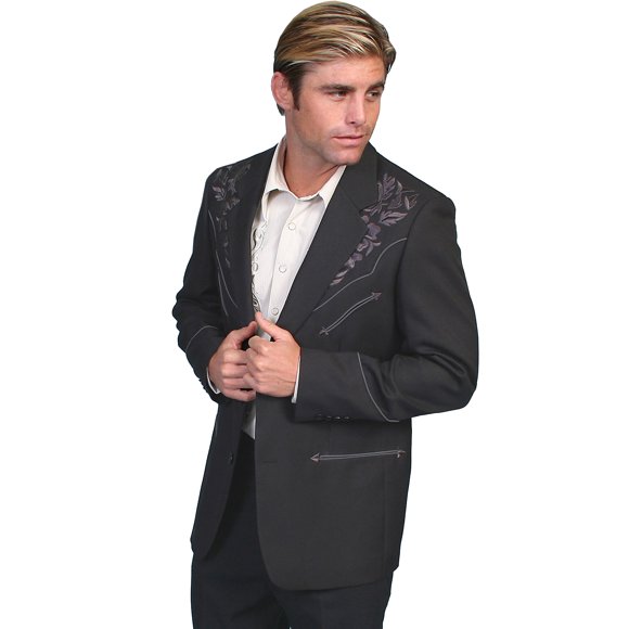 FLORAL TONAL EMB. BLAZER