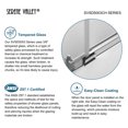 thumbnail image 4 of Serene Valley 72 x 74 In Square Rail Frameless Sliding Shower Door, Chrome, 4 of 7