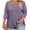 Purple, variant on Mevxay Womens Plus Size 3/4 Sleeve Tops Summer Casual Criss Cross V Neck T-Shirts Loose Fit Tees Tunic Shirts Black XL