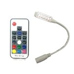 Yeacher 17-Key sans fil RGB LED Contrôleur de bande avec télécommande pour 12V Systèmes d'éclairage