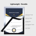 thumbnail image 2 of Gold/Silver Optional PVC Magnetic Wall-Mounted Frame - A3/A4 Sizes for Certificates, Posters, Business Licenses - Transparent Display Case with Lightweight Design (180g A3/120g A4) - Creative Hanging, 2 of 6
