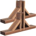 thumbnail image 1 of 2pcs Room Divider Support Feet Garden Fence Wood Garden Fencing Extendable Instant Fence Wooden Garden Trellis Stand Base Privacy Screen Holder Light Brown Light Brown Light Brown, 1 of 5