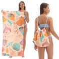 thumbnail image 1 of Foldable Beach Towel Printed Bath Towel All-in-one Beach Towel All-in-one Bag For Storage, 1 of 5