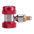 thumbnail image 2 of R134A Quick Coupler Adapter Set Quick Connector Adapter with Extractor Valve Core for AC High Low Side Connectors 1/4 Inch FlareMale R134 Service Ports, 2 of 7