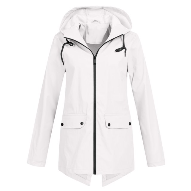 Birdeem Veste Décontractée pour Femmes, Extérieure, Grande Taille, à Capuche, Coupe-Vent, Ample