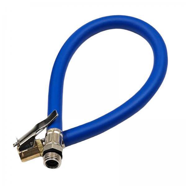 Miulika 2xTire Inflator Extension Tube Replace for Air Pump Attachment Blue
