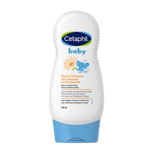 Cetaphil Laver les bébés et shampooing avec calendula biologique 230ml
