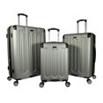 thumbnail image 1 of Dejuno 252015DJ-SILVER Tutin Ensemble de Valises Rigides à Roulettes Pivotantes avec Serrure TSA, Argent - 3 Pcs, 1 of 1
