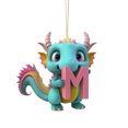 thumbnail image 2 of English 26 Letters Flying Baby Small Pendant Flat Acrylic Car Pendant Home Decoration Pendant, 2 of 2