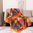 thumbnail image 2 of Affordablo Anti-Static Fuzzy Soft Blanket Microfiber Coral Wool Blanket Thickened Double Layer Lamb Wool Blanket Sherpas Blanket Nap Blanket Fleece Throw Blanket for Couch, 2 of 8