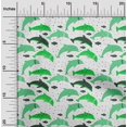 thumbnail image 2 of oneOone Cotton Poplin Twill Green Fabric Beach Dolphin Craft Projects Decor Fabric Printed By The Yard 56 Inch Wide, 2 of 4