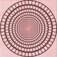 thumbnail image 1 of Ahgly Tapis d'Intérieur Lavable en Machine Carré Transitionnel Rose Clair, 4 Pieds Carré, 1 of 7