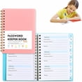 thumbnail image 2 of Password Book Spiral, Furenl Password Book with Alphabet Labels – Secure Log for Internet Addresses and Passwords, 2 of 5