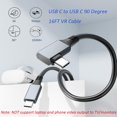 thumbnail image 2 of XIHAMA  Link Cable 16FT(5M) Compatible with Meta/Oculus Quest Link Cable, USB C to USB C VR Headset Cable with Fast Charging and 5Gbps Data Transfer for Gaming PC & USB C Chargers, 2 of 13