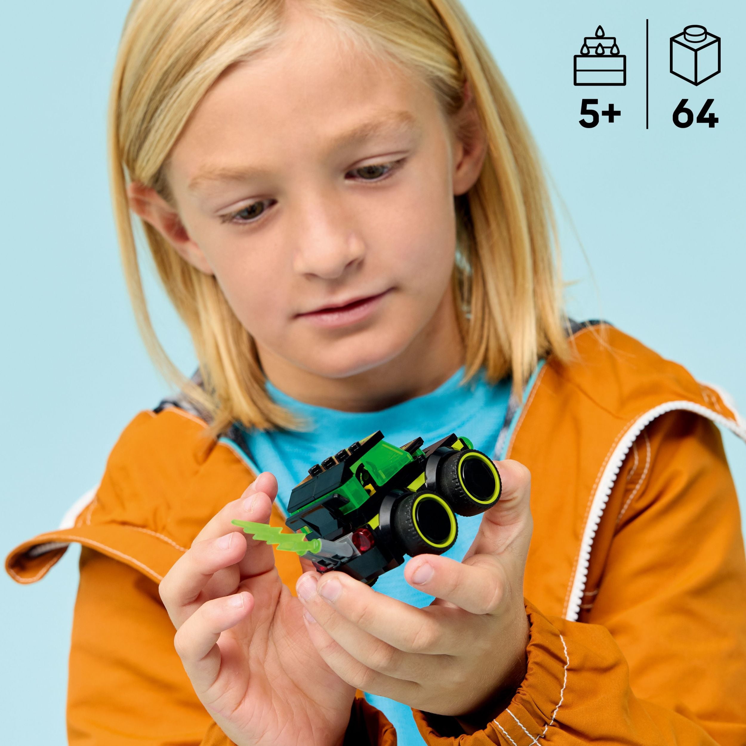 LEGO City Véhicules – La voiture de course de jeux vidéo – Ensemble de modèle de voiture – 60484