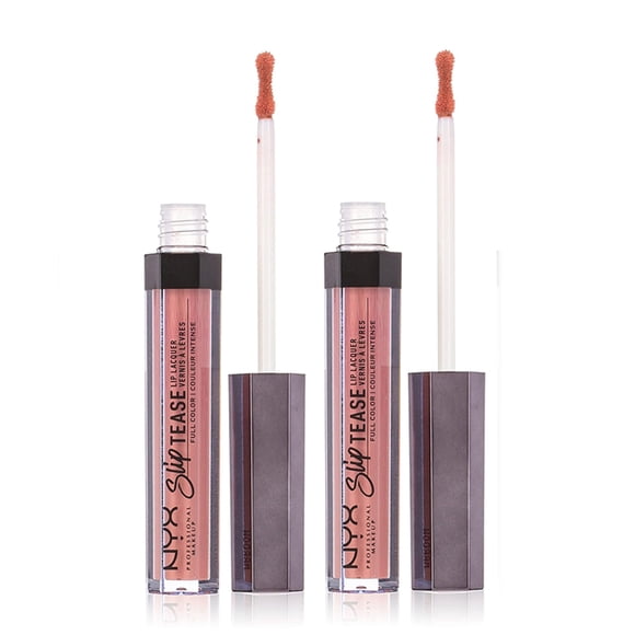 PACK OF 2 - NYX Professional Makeup Slip Tease Full Color Lip Lacquer, Let's Get Physical