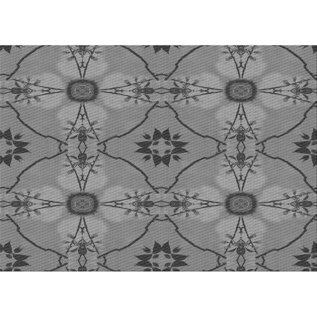 Ahgly Tapis Rectangulaire Lavable en Machine Intérieur Transitionnel Gris Carbone, 7 Pieds x 9 Pieds