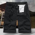 thumbnail image 2 of DPTALR Pantalon Cargo Mi-Long pour Hommes Coupe Régulière Classique Salopettes pour Hommes Shorts d'Été pour Hommes, 2 of 3