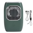 thumbnail image 2 of Mini Neck Fan, Portable Small Desk Fan 2000Mah Large Capacity Battery Usb Rechargeable with Lanyard for Girl Women Men for Indoor Outdoor Ivory White,Peacock Green,, 2 of 7