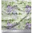 thumbnail image 1 of Soimoi polyester Crepe Fabric Leaves & Texture Print Fabric by the Yard 52 Inch Wide, 1 of 2