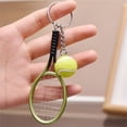 thumbnail image 1 of Amzcrzy A Chopper Mini Tennis Racket Keychain Simulated Mini Tennis Racket Keychain Sports Equipment Gift Dorm Room Essentials Home Improvement Birthday Gifts for Men Home Organization, 1 of 2