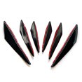 thumbnail image 1 of VONKY 6pack/lot Front Bumper Lip Canard Splitter Fin Spoiler Kit For Body Spoiler Canards A, 1 of 6