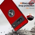 thumbnail image 4 of KOMI for Google Pixel 7 Case, Slim Fit Shockproof Protective Case for Pixel 7, Military-Grade Drop Protection with Ring Kickstand [Magnetic Car Mount Feature] Case for Google Pixel 7-Red, 4 of 5