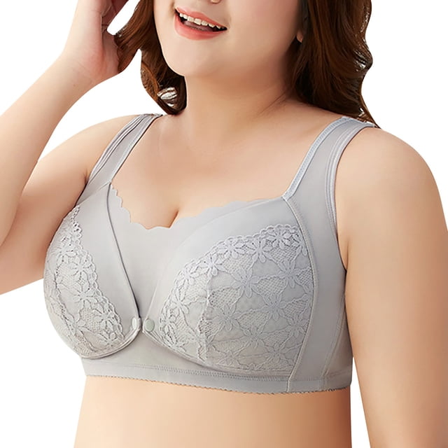 Clearance Sale 2025 Bra Ladies' Solid Breastfeeding Bra Front Vest Non Rim Cotton Fashion Underwear