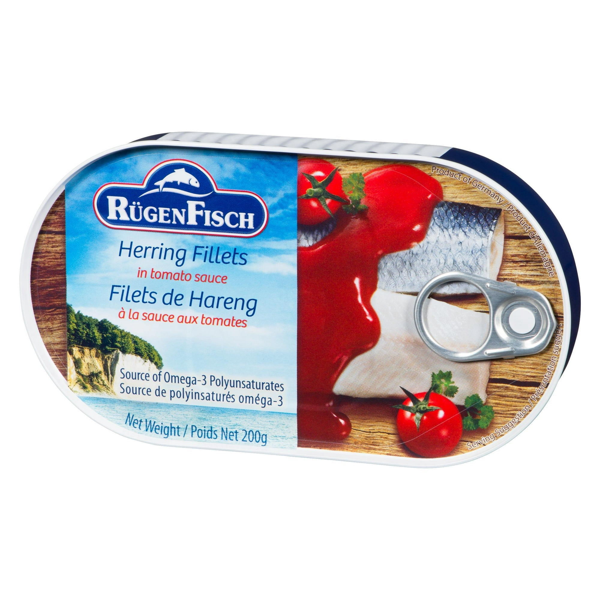 Ruegen Fisch Herring en sauce tomate.