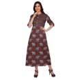 thumbnail image 2 of Moomaya Kurta à Manches Courtes Imprimée Kurti Indienne Vêtements d'Été pour Femmes, 2 of 5