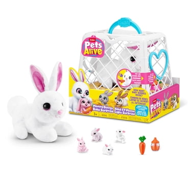 Pets Alive Mommy Bunny & Baby Surprise by ZURU - Interactive Electronic Pet Playset for Kids Ages 3+