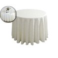 thumbnail image 1 of Nappe Ronde 70 Pouces - Coton Polyester, Résistante aux Plis/à la Décoloration, Réutilisable - Nappe Jacquard - 1 Pce Nappe Circulaire pour Salle à Manger, Mariage et Fête d'Anniversaire, 1 of 6