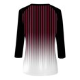 thumbnail image 5 of Birdeem T-Shirts à Manches 3/4 pour Femmes T-Shirt Imprimé Mode Blouse à Manches 3/4 Col Rond Hauts Décontractés T-Shirts à Manches 3/4 pour Femmes, 5 of 5