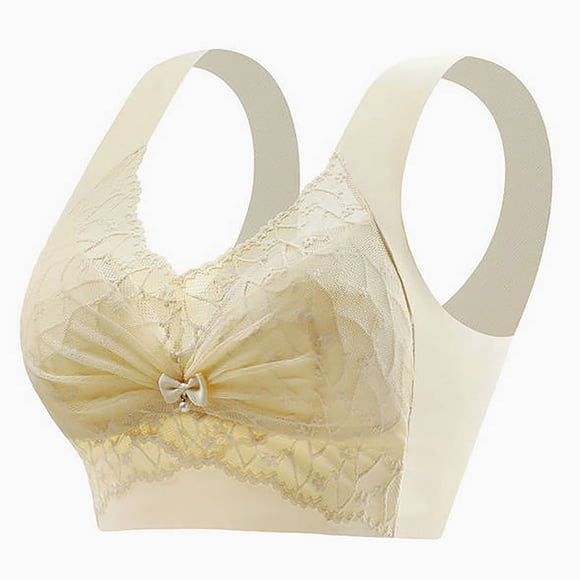 Strapless Bra for Women with French Lace Seamless Backless Design, Gathered Fixed Cup, No Steel Ring, Soft Nylon-Spandex Blend, Hand Wash Only