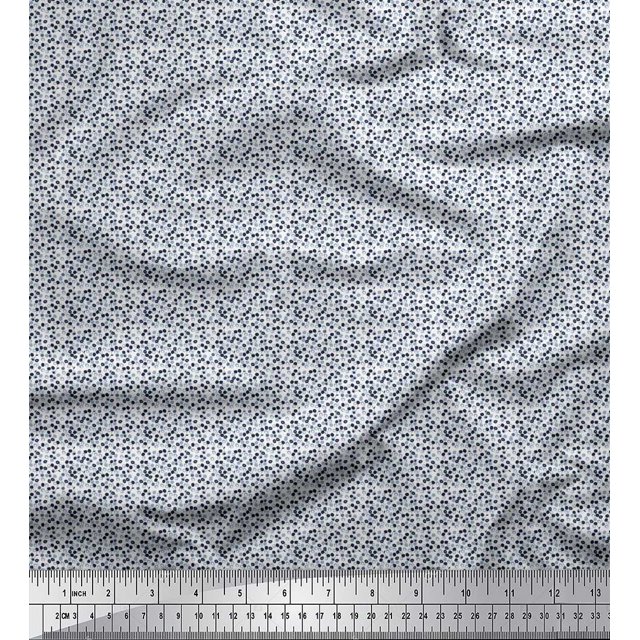 Soimoi Poly Georgette Fabric Artistic Floral Shirting Fabric Prints by Yard 42 Inch Wide