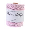 thumbnail image 2 of Abbracc Raffia Paper Ribbon Paper Rope Round Twine String 300M/328 Yards Yarn Thread Raffia Ribbon for Crocheting Bags Nesting Basket Light Pink, 2 of 9