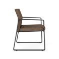 thumbnail image 4 of Gansett Reception Waiting Oversize Guest Chair / Charcoal Steel / Brown, 4 of 5