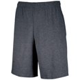 thumbnail image 1 of Adult Basic Cotton Pocket Shorts, Black Heather - Large, 1 of 1