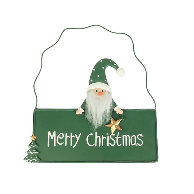 Coxeer Christmas Door Sign Hanging Iron Sturdy Welcome Door Sign Front Door Decoration