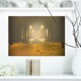 thumbnail image 1 of Urban Street at Night - Landscape Photo Canvas Art Print, 1 of 3