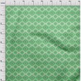 thumbnail image 4 of oneOone Viscose Chiffon Green Fabric Asian Ikat Craft Projects Decor Fabric Printed By The Yard 42 Inch Wide, 4 of 4