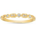 thumbnail image 1 of Bague Empilable de Mariage en Diamants 1/6 Ct en Or Jaune 14 K, 1 of 4