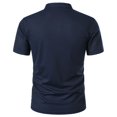 thumbnail image 5 of FhsagQ Men's Shirts Men's Shirts Tops Multipack Male Spring and Summer Breathable Short Sleeve T Shirt Solid Color Button Lapel Pocket Bottoming Shirt Mens Shirts Trunks Super Fit Navy S, 5 of 5