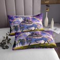 thumbnail image 3 of Erosebridal Magic Unicorn Coverlet Set King, Castle Waterfall Rainbow Bedding Set, Fairy Tale Room Decor 3-Piece, 3 of 5