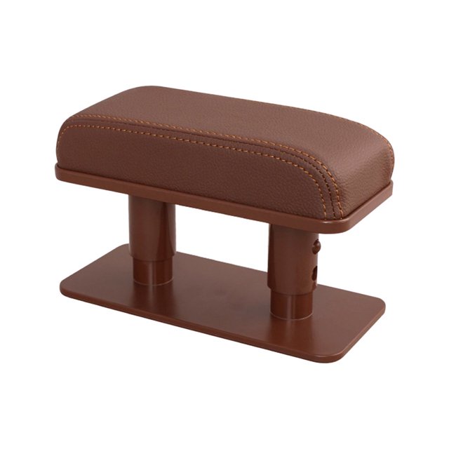 Estbridge Car Accessories Car Armrest Pad Left Elbow Support General Leather Booster Pad Central Armrest Box Adjust Armrest