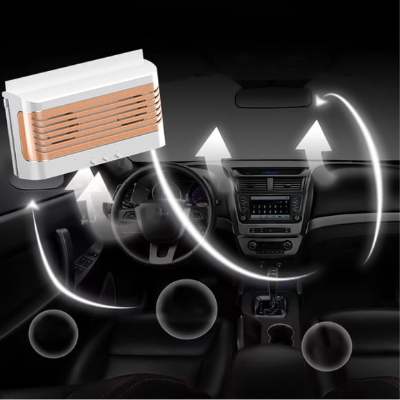 Tunhigl Car Circulator Exhaust Fan, Energy Saving Exhaust Fan, Car Radiator,Exclude The Peculiar Smell Inside The Car & Can Be Used For General Types Of Cars