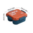 thumbnail image 3 of Tumotour Border Student Bento Box Children Sealed Fruit Box Salad Box Work Microwave Lunch Box Chopsticks Dip Container Cute Kids Bento Lunch Box, 3 of 6