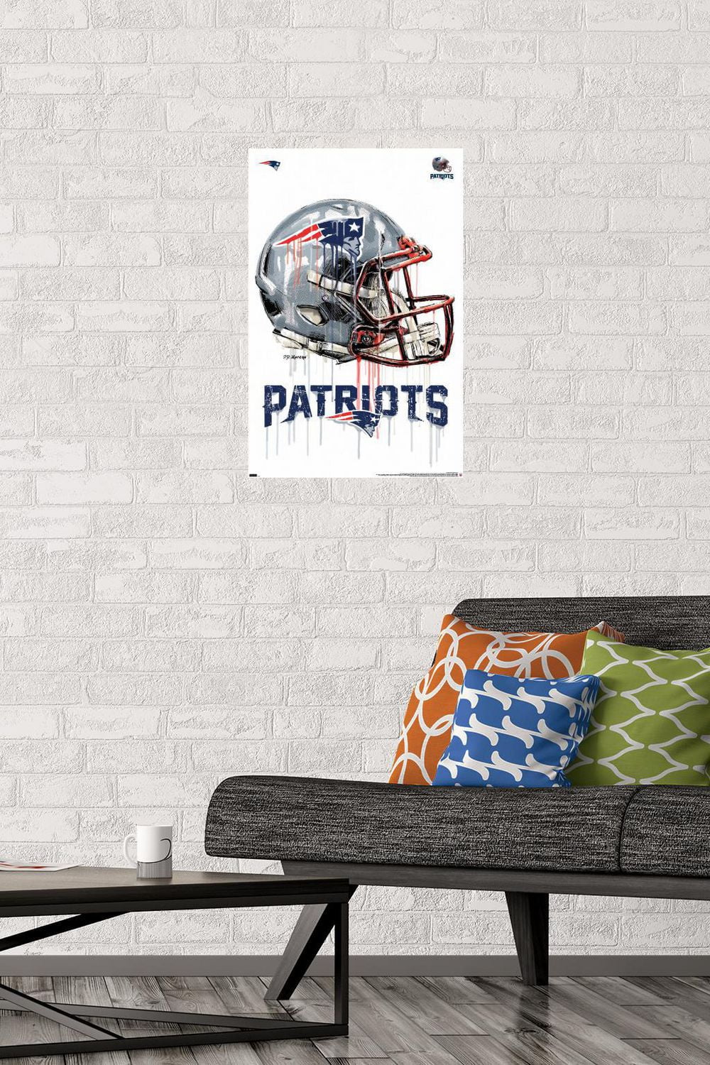 NFL New England Patriots - Drip Helmet 20 Wall Poster