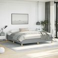 thumbnail image 1 of vidaXL Bed Frame Light Grey 193x203 cm King Fabric, 1 of 7