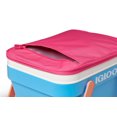 thumbnail image 2 of Igloo 25 Quart Picnic Basket Cooler in Pink and Blue with Orange Handles, 2 of 8